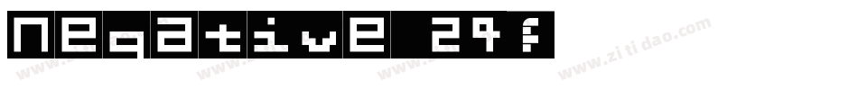 Negative 24字体转换